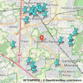 Mappa Via Pier Luigi da Palestrina, 21042 Caronno Pertusella VA, Italia (2.9045)