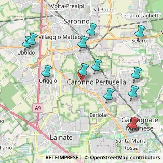 Mappa Via Pier Luigi da Palestrina, 21042 Caronno Pertusella VA, Italia (2.42615)