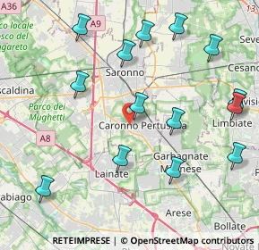 Mappa Via Pier Luigi da Palestrina, 21042 Caronno Pertusella VA, Italia (4.67143)