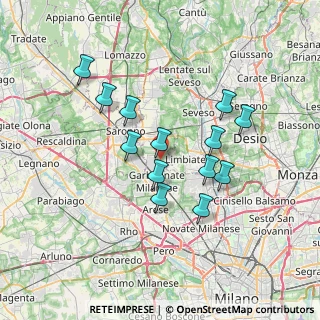Mappa Via Brughiere, 20020 Cesate MI, Italia (6.21462)