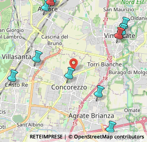 Mappa Via Pier Paolo Pasolini, 20863 Concorezzo MB, Italia (2.85636)