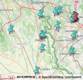 Mappa Via Cascine Calini, 28047 Oleggio NO, Italia (10.612)