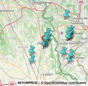 Mappa Via Cascine Calini, 28047 Oleggio NO, Italia (6.281)