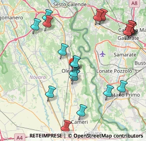 Mappa Via Cascine Calini, 28047 Oleggio NO, Italia (9.301)