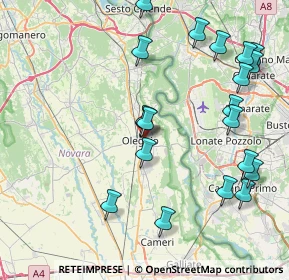 Mappa Via Cascine Calini, 28047 Oleggio NO, Italia (9.097)