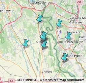 Mappa Via Cascine Calini, 28047 Oleggio NO, Italia (4.84417)