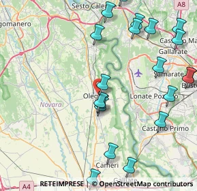 Mappa Via Cascine Calini, 28047 Oleggio NO, Italia (10.129)