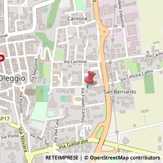 Mappa Via Cascine Calini, 2, 28047 Oleggio, Novara (Piemonte)
