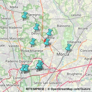 Mappa Via Armando Diaz, 20835 Muggiò MB, Italia (4.40083)