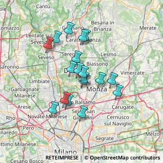 Mappa Via Armando Diaz, 20835 Muggiò MB, Italia (5.76889)