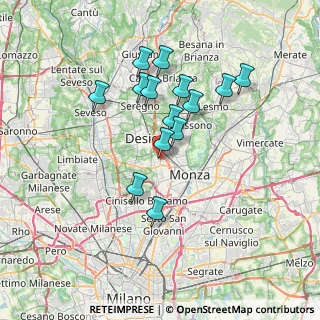 Mappa Via Armando Diaz, 20835 Muggiò MB, Italia (6.19643)