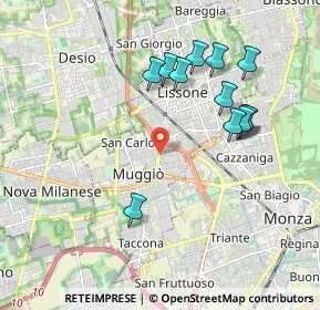 Mappa Via Armando Diaz, 20835 Muggiò MB, Italia (1.90417)