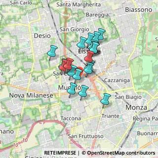 Mappa Via Armando Diaz, 20835 Muggiò MB, Italia (1.2095)