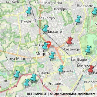 Mappa Via Armando Diaz, 20835 Muggiò MB, Italia (2.94786)