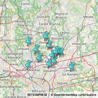 Mappa Via S. Francesco D'Assisi, 20835 Muggiò MB, Italia (5.59692)