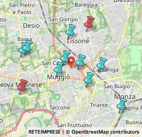 Mappa Via S. Francesco D'Assisi, 20835 Muggiò MB, Italia (1.87091)