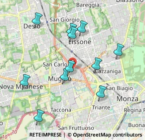 Mappa Via S. Francesco D'Assisi, 20835 Muggiò MB, Italia (1.95)