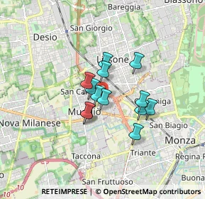 Mappa Via S. Francesco D'Assisi, 20835 Muggiò MB, Italia (1.11231)