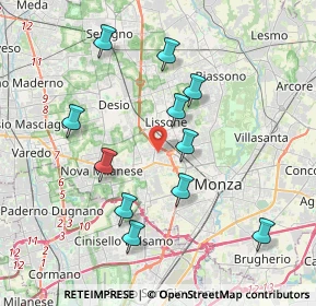 Mappa Via S. Francesco D'Assisi, 20835 Muggiò MB, Italia (3.75364)