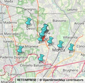 Mappa Via S. Francesco D'Assisi, 20835 Muggiò MB, Italia (2.60455)