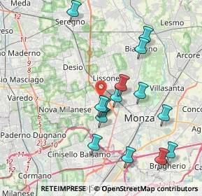 Mappa Via S. Francesco D'Assisi, 20835 Muggiò MB, Italia (3.96214)