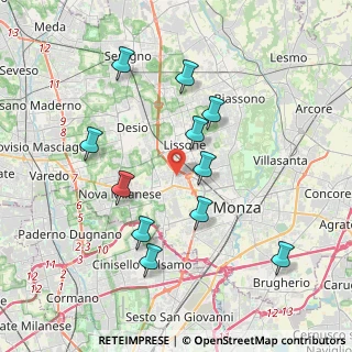 Mappa Via S. Francesco D'Assisi, 20835 Muggiò MB, Italia (3.75364)