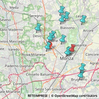 Mappa Via S. Francesco D'Assisi, 20835 Muggiò MB, Italia (4.05214)