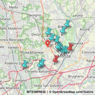 Mappa Via S. Francesco D'Assisi, 20835 Muggiò MB, Italia (3.125)