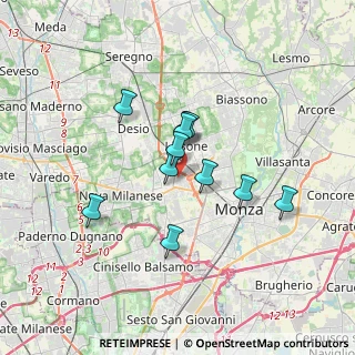 Mappa Via S. Francesco D'Assisi, 20835 Muggiò MB, Italia (2.60455)