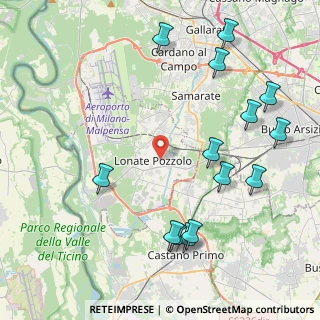 Mappa Via Antonio da Lonate, 21015 Lonate Pozzolo VA, Italia (4.99643)