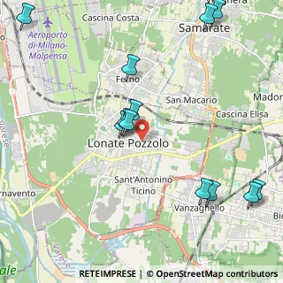 Mappa Via Antonio da Lonate, 21015 Lonate Pozzolo VA, Italia (2.52167)