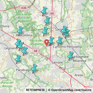 Mappa Via 1° Maggio, 21040 Origgio VA, Italia (4.21643)