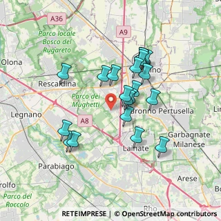 Mappa Via 1° Maggio, 21040 Origgio VA, Italia (3.0805)
