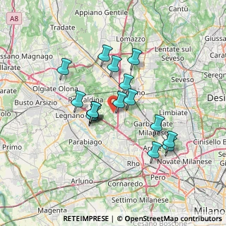 Mappa Via 1° Maggio, 21040 Origgio VA, Italia (5.82813)