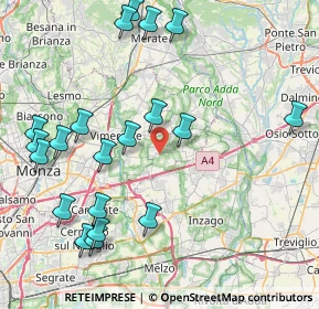 Mappa Via Privata, 20876 Ornago MB, Italia (9.7055)