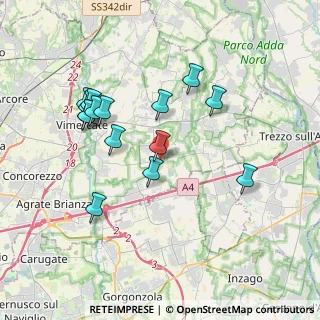 Mappa Via Privata, 20876 Ornago MB, Italia (3.61667)