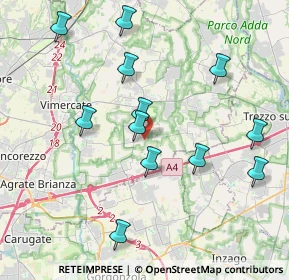 Mappa Via Privata, 20876 Ornago MB, Italia (4.05917)