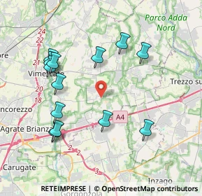 Mappa Via Privata, 20876 Ornago MB, Italia (4.04769)