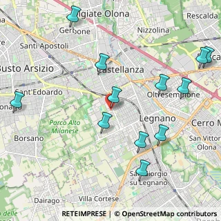 Mappa Via Nazario Sauro, 20025 Legnano MI, Italia (2.45583)