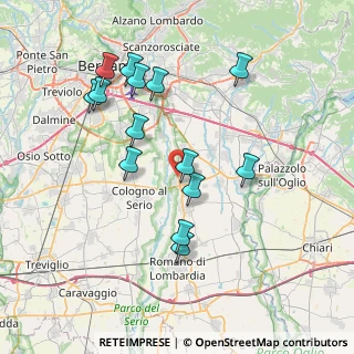 Mappa Via Marconi Guglielmo, 24050 Ghisalba BG, Italia (7.49571)