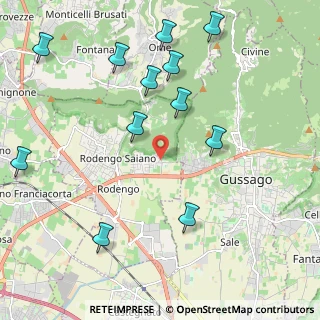 Mappa Via Panoramica, 25050 Rodengo-Saiano BS, Italia (2.4325)