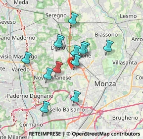 Mappa Via Isonzo, 20053 Muggiò MB, Italia (2.93308)