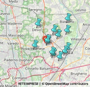 Mappa Via Isonzo, 20053 Muggiò MB, Italia (2.75692)