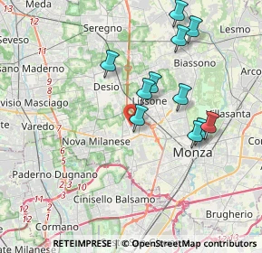 Mappa Via Isonzo, 20053 Muggiò MB, Italia (3.54364)