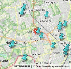 Mappa Via Isonzo, 20053 Muggiò MB, Italia (2.70053)