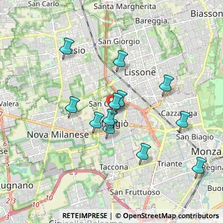Mappa Via Isonzo, 20053 Muggiò MB, Italia (1.69917)