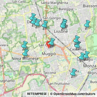 Mappa Via Isonzo, 20053 Muggiò MB, Italia (2.37813)