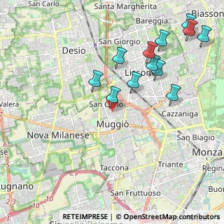 Mappa Via Isonzo, 20053 Muggiò MB, Italia (2.27)