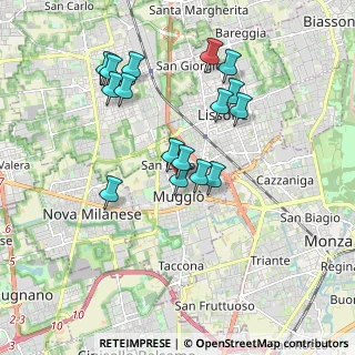 Mappa Via Isonzo, 20053 Muggiò MB, Italia (1.70813)