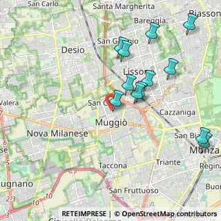 Mappa Via Isonzo, 20053 Muggiò MB, Italia (2.12667)
